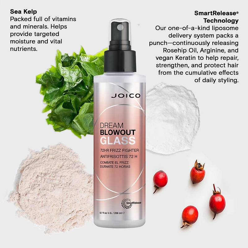 Joico Dream Blowout Glass 72hr Frizz Fighter Styling Product 6.7 oz.