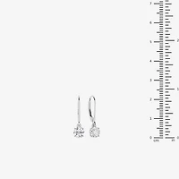 Limited Quantities! (F / Si1) Womens 1 CT. T.W. Lab Grown White Diamond Sterling Silver Round Drop Earrings