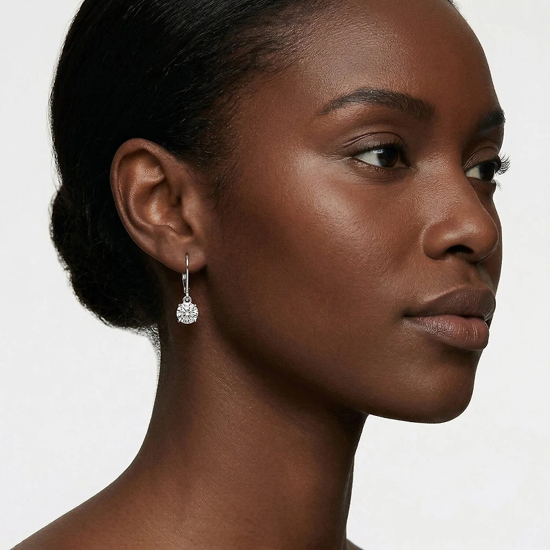 Limited Quantities! (F / Si1) Womens 1 CT. T.W. Lab Grown White Diamond Sterling Silver Round Drop Earrings