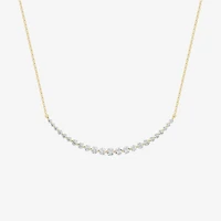 Limited Quantities! (F / Si1) Womens 1 CT. T.W. Lab Grown White Diamond 14K Gold Over Silver 18 Inch Pendant Necklace