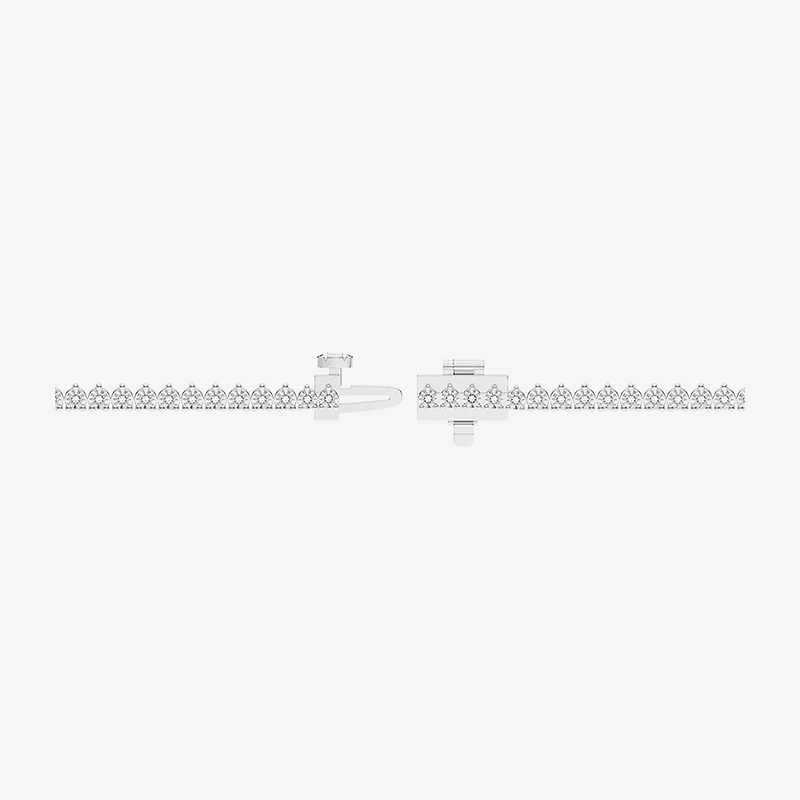 Limited Quantities! (F / Si1) Womens White Diamond Sterling Silver 18 Inch Tennis Necklace