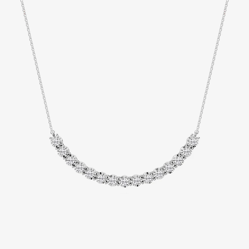 Limited Quantities! (F / Si1) Womens 1 CT. T.W. Lab Grown White Diamond Sterling Silver 18 Inch Pendant Necklace