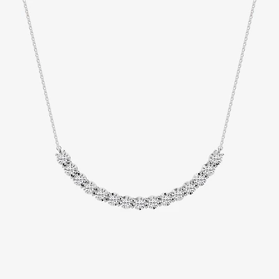 Limited Quantities! (F / Si1) Womens 1 CT. T.W. Lab Grown White Diamond Sterling Silver 18 Inch Pendant Necklace