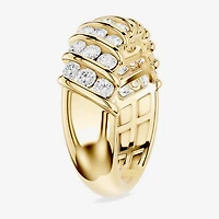 Limited Quantities! (F / Si1) Womens 3.5MM CT. T.W. Lab Grown White Diamond 14K Gold Over Silver Band