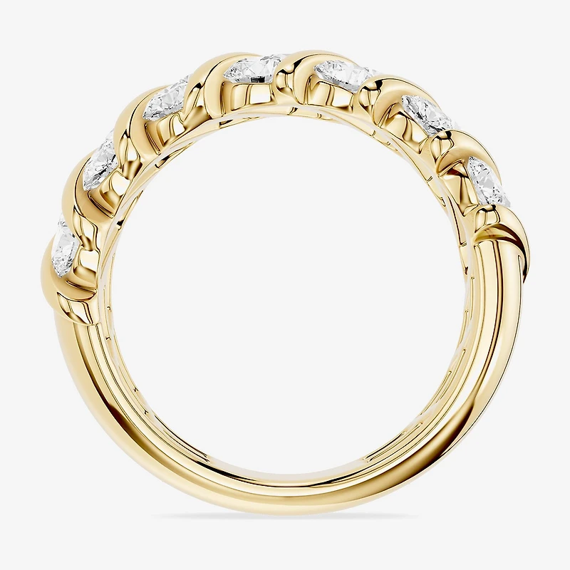 Limited Quantities! (F / Si1) Womens 3.5MM 2 CT. T.W. Lab Grown White Diamond 14K Gold Over Silver Band