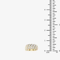 Limited Quantities! (F / Si1) Womens 3.5MM 2 CT. T.W. Lab Grown White Diamond 14K Gold Over Silver Band