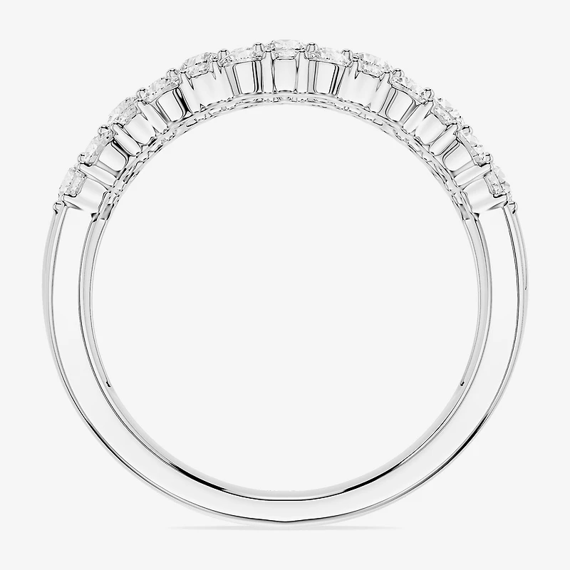 Limited Quantities! (F / Si1) Womens 2MM 1 CT. T.W. Lab Grown White Diamond Sterling Silver Band