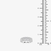 Limited Quantities! (F / Si1) Womens 2MM 1 CT. T.W. Lab Grown White Diamond Sterling Silver Band