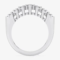 Limited Quantities! (F / Si1) Womens 1 CT. T.W. Lab Grown White Diamond Sterling Silver Band