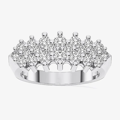 Limited Quantities! (F / Si1) Womens 1 CT. T.W. Lab Grown White Diamond Sterling Silver Band