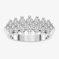 Limited Quantities! (F / Si1) Womens 1 CT. T.W. Lab Grown White Diamond Sterling Silver Band