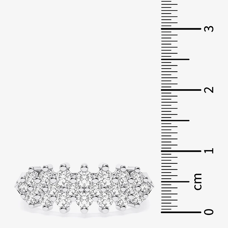 Limited Quantities! (F / Si1) Womens 1 CT. T.W. Lab Grown White Diamond Sterling Silver Band