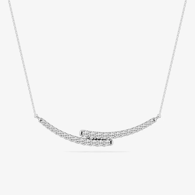 Limited Quantities! (F / Si1) Womens 1 CT. T.W. Lab Grown White Diamond Sterling Silver 18 Inch Pendant Necklace