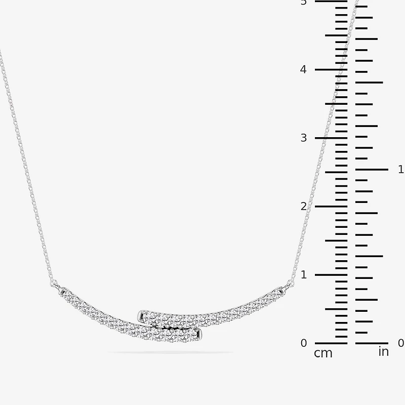 Limited Quantities! (F / Si1) Womens 1 CT. T.W. Lab Grown White Diamond Sterling Silver 18 Inch Pendant Necklace