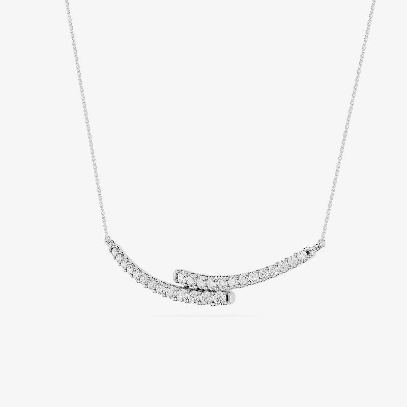 Limited Quantities! (F / Si1) Womens 1 CT. T.W. Lab Grown White Diamond Sterling Silver 18 Inch Pendant Necklace