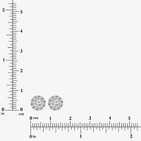 (I/Si2) 1 CT. T.W. Lab Grown White Diamond Sterling Silver 3.2mm Round Stud Earrings