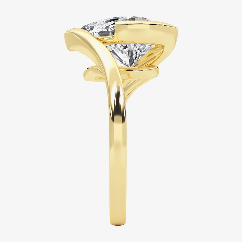 Grown Gorgeous (F / Vs2) Womens 3 3/8 Ct. Lab White Diamond 14K Gold Pear Solitaire Engagement Ring