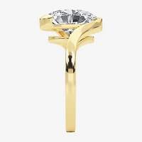 Grown Gorgeous (F / Vs2) Womens 2 1/4 CT. Lab White Diamond 14K Gold Oval Solitaire Engagement Ring