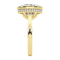 Grown Gorgeous (F / Vs2) Womens 3 1/2 CT. T.W Lab White Diamond 14K Gold Oval Engagement Ring
