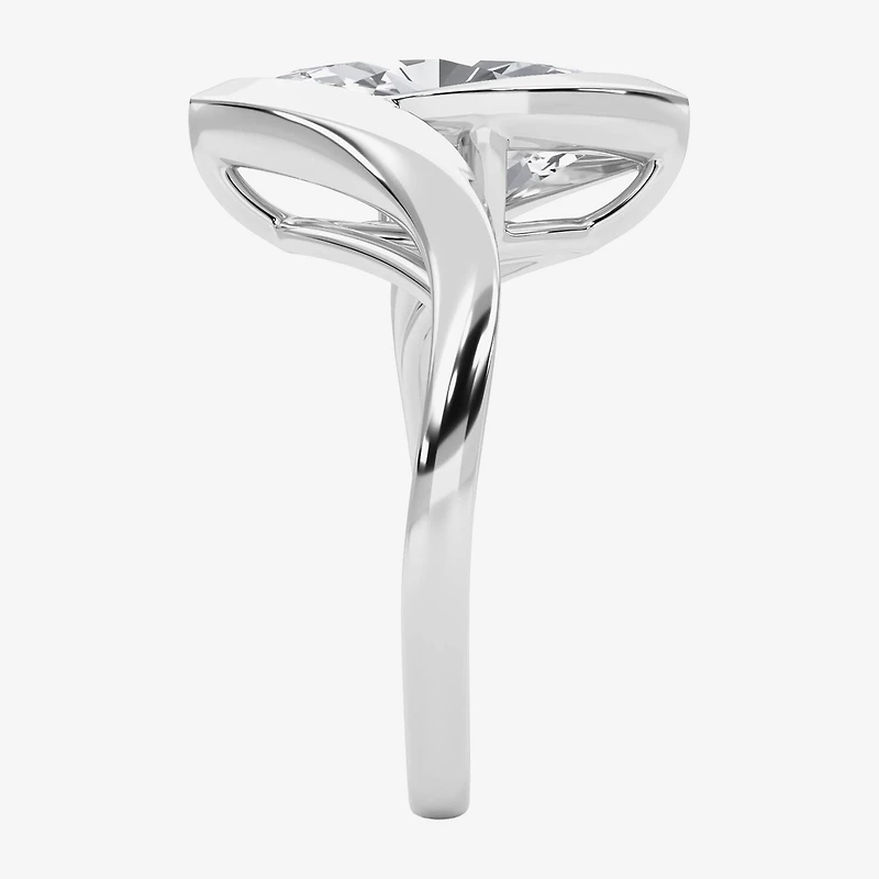 Grown Gorgeous (F / Vs2) Womens 2 1/4 CT. Lab White Diamond 14K Gold Marquise Solitaire Engagement Ring