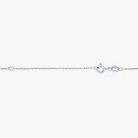 Womens Lab Created Blue Sapphire Pure Silver Over Brass Moon 16 Inch Pendant Necklace