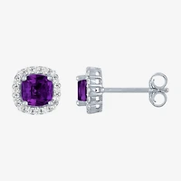 Gemstone Pure Silver Over Brass 2-pc. Jewelry Set