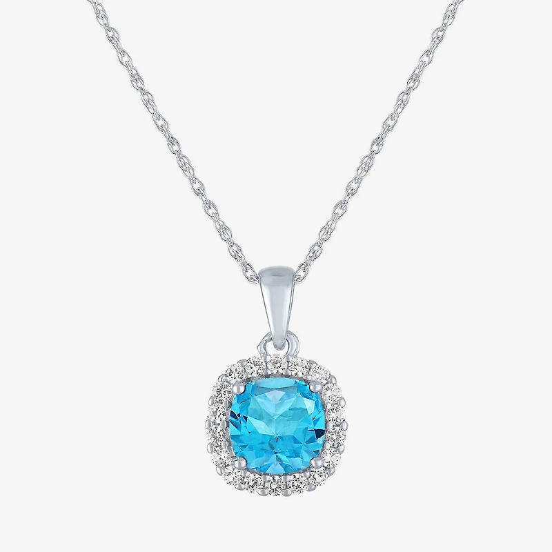 Gemstone Pure Silver Over Brass 2-pc. Jewelry Set