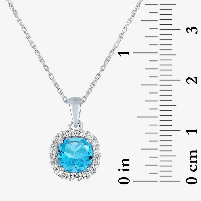 Gemstone Pure Silver Over Brass 2-pc. Jewelry Set