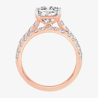 (H-I / SI1-SI2) Signature By Modern Bride Womens 2 CT.TW Lab Grown White Diamond 14K Gold Side Stone Bridal Set