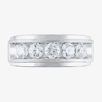 (H-I / I1) Mens 1 1/2 CT. T.W. Lab Grown White Diamond 10K Gold Wedding Band