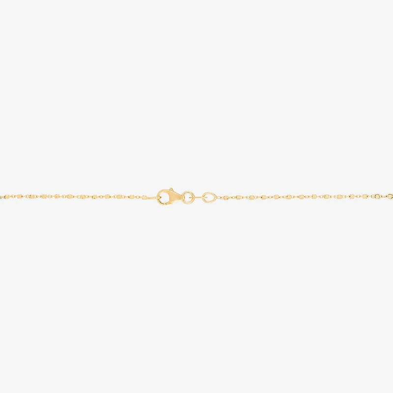 Made in Italy Womens 10K Gold Inch Chain Necklace