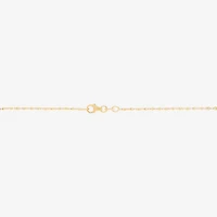 Made in Italy Womens 10K Gold Inch Chain Necklace