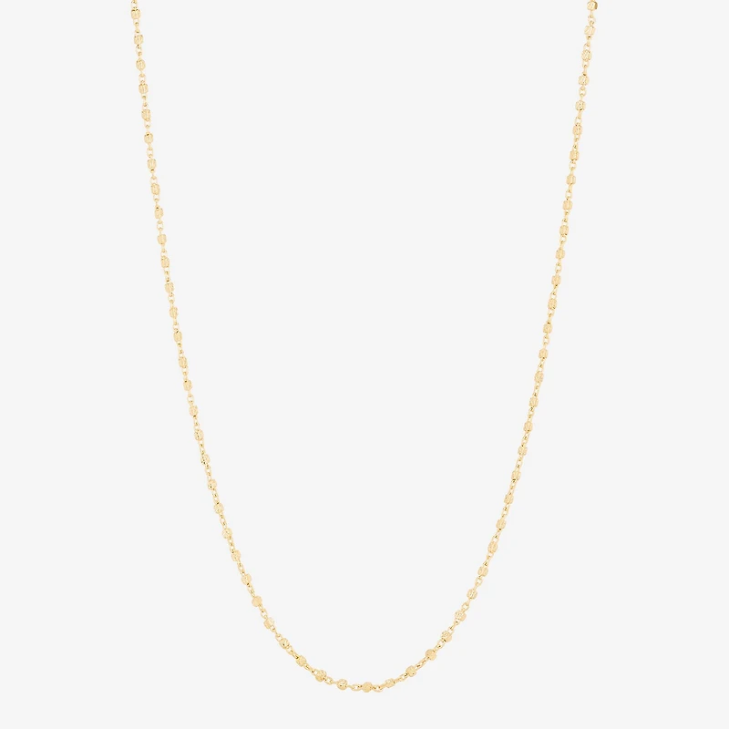 Made in Italy Womens 10K Gold Inch Chain Necklace