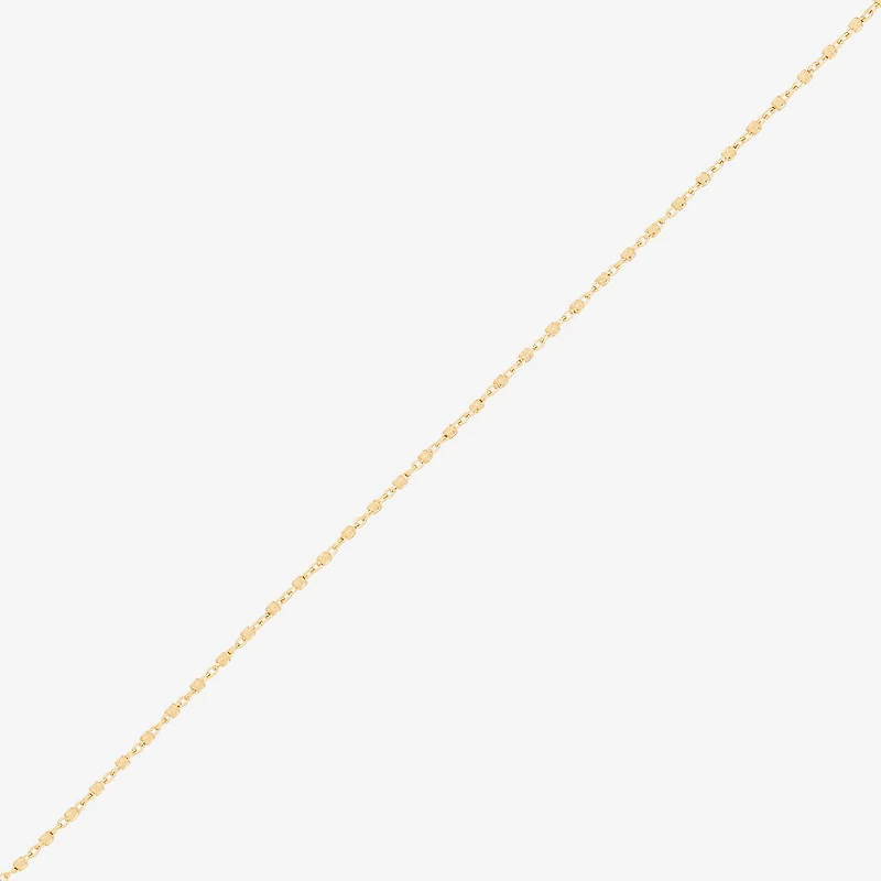 Made in Italy Womens 10K Gold Inch Chain Necklace