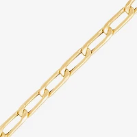 Made in Italy Unisex Adult 10K Gold 18 Inch Link Chain Necklace