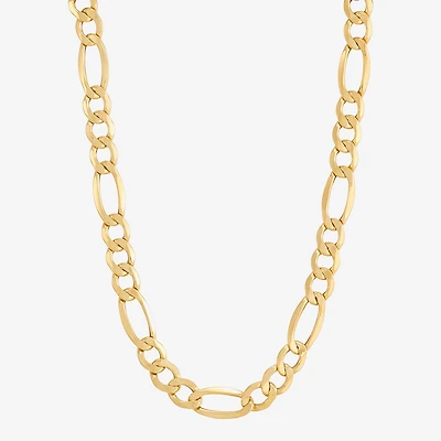 Made in Italy Mens 10K Gold 20 Inch Figaro Chain Necklace