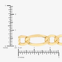 Made in Italy Mens 10K Gold 20 Inch Figaro Chain Necklace