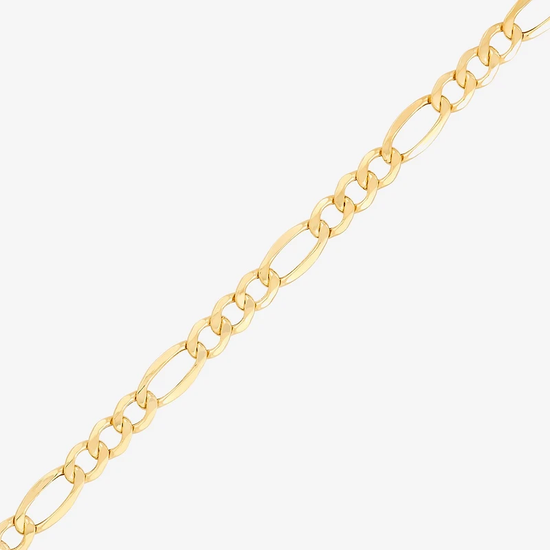 Made in Italy Mens 10K Gold 20 Inch Figaro Chain Necklace