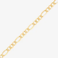 Made in Italy Mens 10K Gold 20 Inch Figaro Chain Necklace