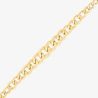 Made in Italy Womens 10K Gold 18 Inch Curb Chain Necklace