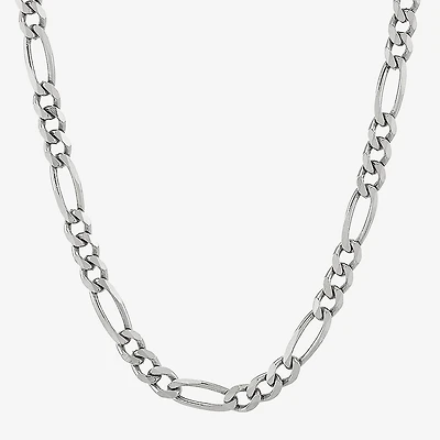 Made in Italy Unisex Adult Sterling Silver Inch Figaro Chain Necklace