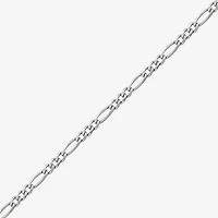 Made in Italy Unisex Adult Sterling Silver 22 Inch Figaro Chain Necklace