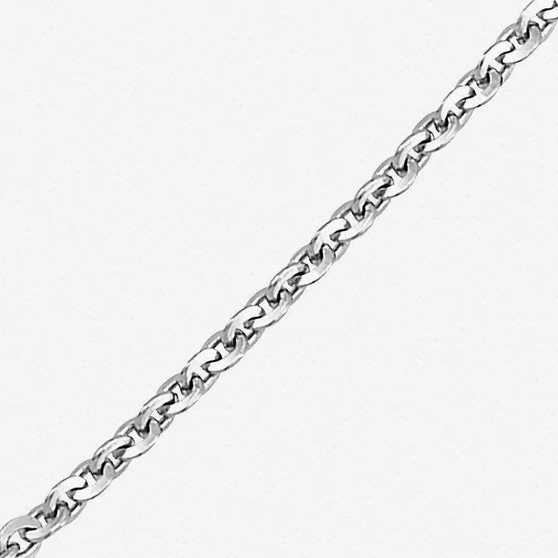 Made in Italy Unisex Adult Sterling Silver 18 Inch Cable Chain Necklace