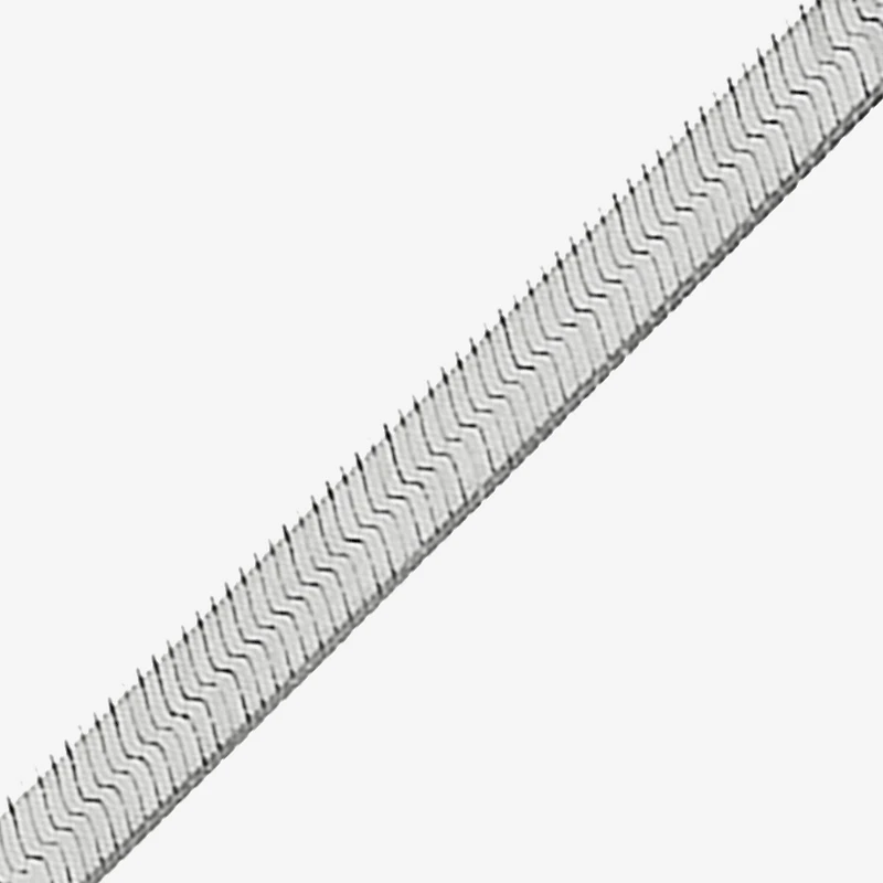 Made in Italy Womens Sterling Silver 20 Inch Herringbone Chain Necklace