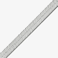 Made in Italy Womens Sterling Silver 20 Inch Herringbone Chain Necklace