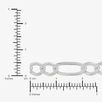 Made in Italy Womens Sterling Silver Inch Figaro Chain Necklace