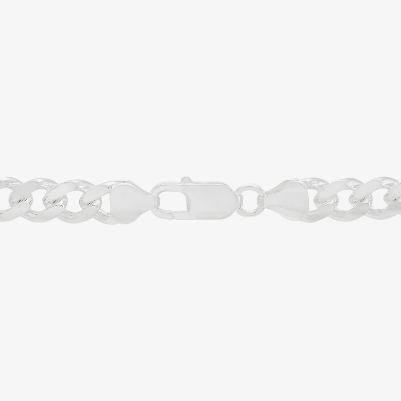 Made in Italy Mens Sterling Silver Inch Figaro Chain Necklace