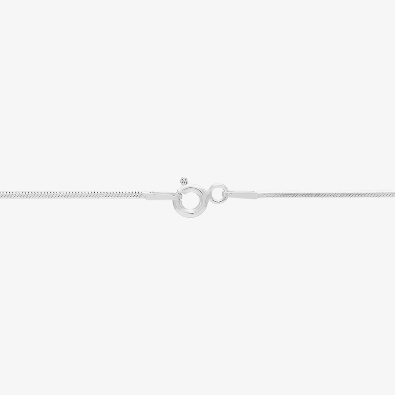 Made in Italy Womens Sterling Silver Inch Snake Chain Necklace