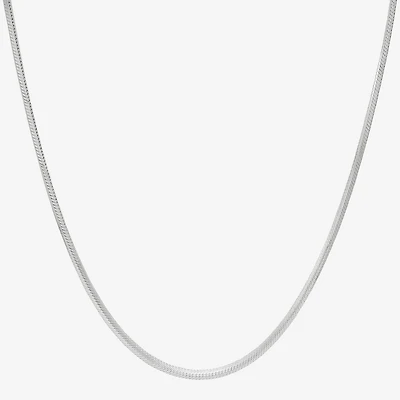 Made in Italy Womens Sterling Silver Inch Snake Chain Necklace
