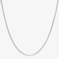 Made in Italy Womens Sterling Silver Inch Snake Chain Necklace